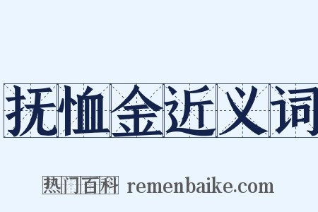 抚恤金近义词是什么意思的图片
